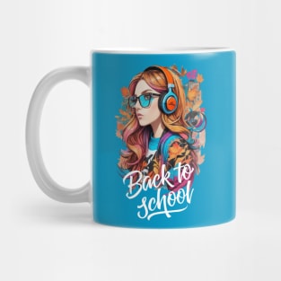 Back to school. High school student Mug